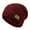 Wine, variant on Womens Winter Hat Winter Hat Men And Women Hats Woolen Hats Outdoor Warm Hats Cold Proof Plus Velvet Thickened Knitted Hats