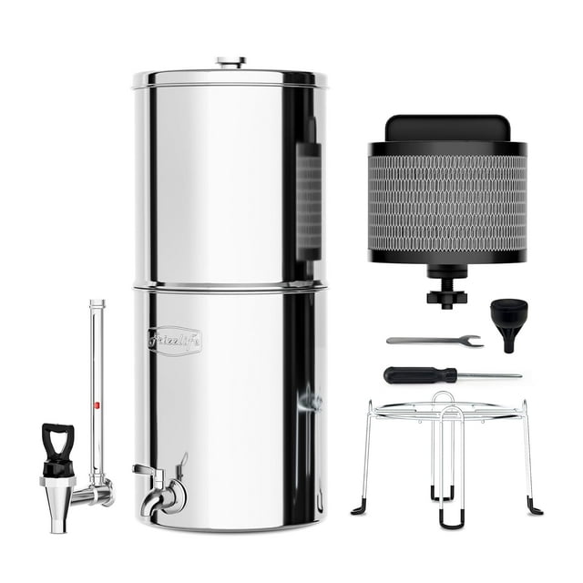 G210-STANDARD Gravity Water Filter with Water Level Spigot & Stand