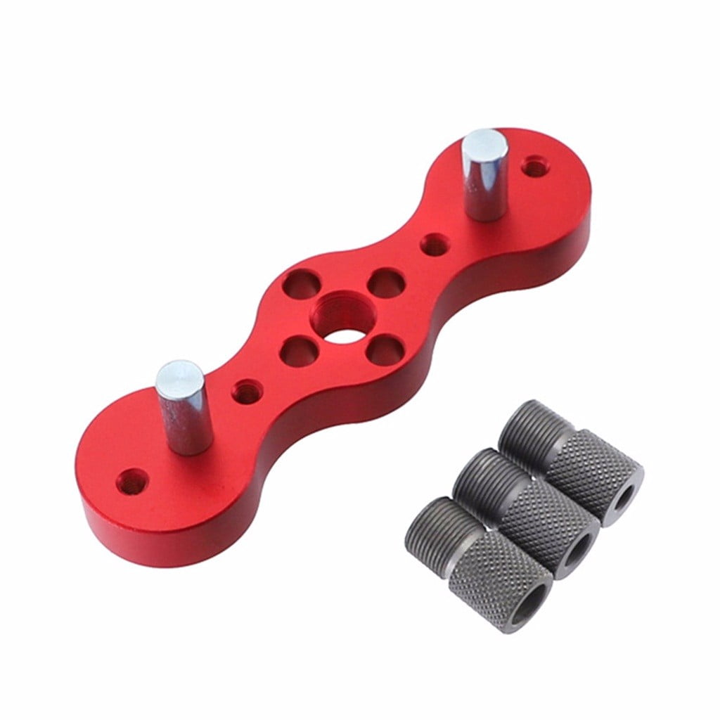 Woodworking Dowel Drill Guide 3Hole Drill Bit Guide Positioner Locator