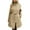 Beige, variant on Women's Long Trench Coat, Wool Blend Overcoat, Stand Collar Belted Jacket, Vintage Inspired Fall Winter Coat, Classic Mid-Length Outerwear with Pockets Beige L