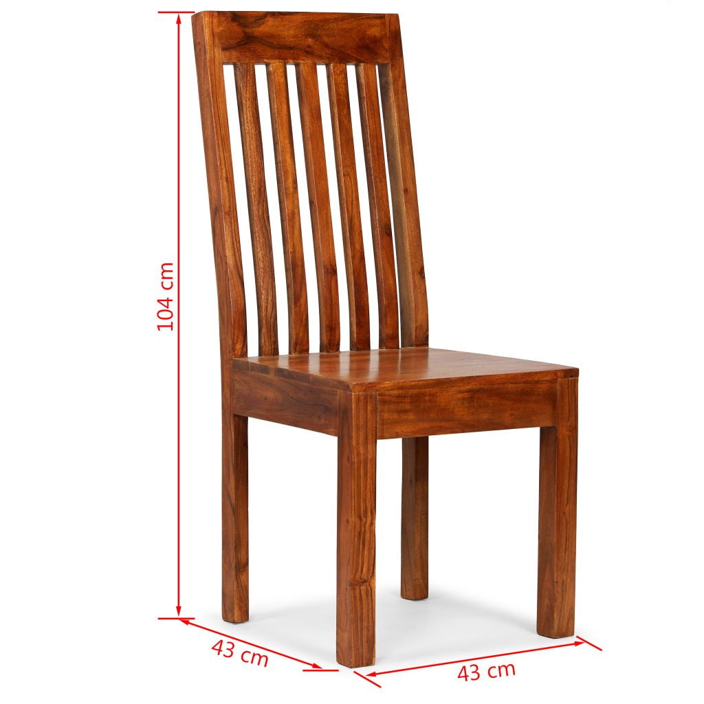 Kepooman Modern Buffet Chair with Sheesham Finish for Kitchen Living Room, Brown Kepooman Modern Buffet Chair with Sheesham Finish for Kitchen Living Room, Brown