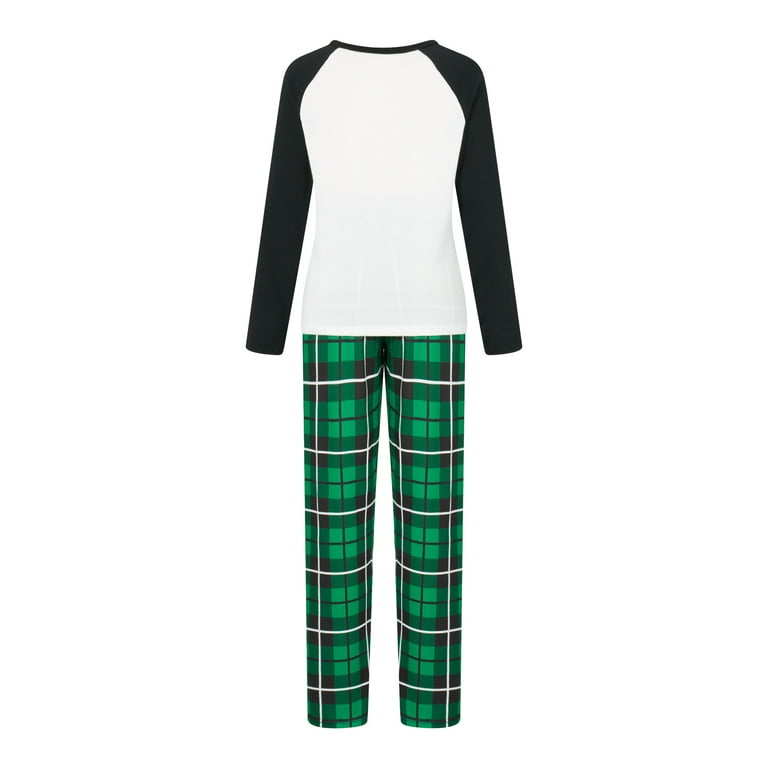 Green Plaid Trees Raglan Green Plaid Trees Raglan