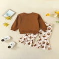 thumbnail image 2 of Baby Thanksgiving Day Sets Long Sleeve Pullover Tops Flare Pants Set, 2 of 6