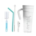 thumbnail image 4 of Taza exprimidora eléctrica, exprimidor de frutas de 470ml, licuadora de hielo, taza exprimidora para gimnasio al aire libre Blanco, 4 of 9