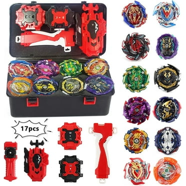 Bey Battling Top Burst Gyro Toy Set 12 Spinning Tops 4 Launchers Combat Game 17-Pack