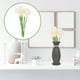 thumbnail image 3 of BRIGHTFUFU 10 ramos de flores artificiales de cala de poliuretano, elegantes y realistas, para novias y bodas (blancos), 3 of 7
