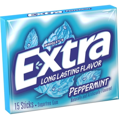 UPC 022000008916 product image for Extra Peppermint Sugar Free Chewing Gum, 15 Piece Single Pack | upcitemdb.com