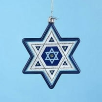 Kurt Adler Noble Gems Star of David Hanukkah Ornament, 3.25-Inch