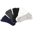 thumbnail image 5 of 5 Pairs Breathable Toe Socks for Women – Mixed Style Invisible Low Cut Boat Socks for Daily Wear and Activities, 5 of 5