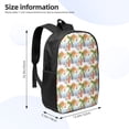 thumbnail image 2 of Uemuo Gnome and Surfing Printed Durable 17-inch Student Backpack - Lightweight, Waterproof, Adjustable Straps, Ideal for School, Work, Travel, 2 of 5