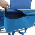 thumbnail image 1 of Open Box Ostrich Midsize Face Down Backpack Beach Chair with Face Hole, Blue, 1 of 12
