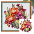 thumbnail image 1 of Hilo Algodón Ecológico Bordado 11CT 3 Hebras Impresión 50x50cm Kit Serie Flores Punto Cruz Con Cactus, 1 of 9