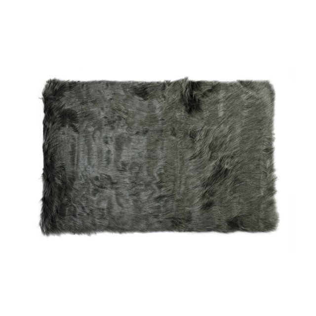 Luxe Tapis Rectangulaire en Fausse Peau de Mouton / 5'x8'
