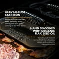 thumbnail image 3 of FINEX 8" Flat Press - Cast Iron Flat Press - For Bacon, Veggies, Sausages & More - Stronger Searing - Pre-Seasoned Cast Iron - Compatible with FINEX Skillets, Grill Pans & Griddle, 3 of 7