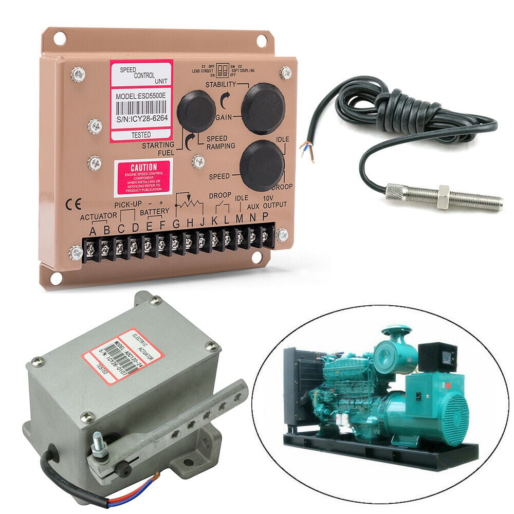 12V 24V Speed Controller Governor ESD5500E Generator+MSP6729 Speed Sensor Kit 