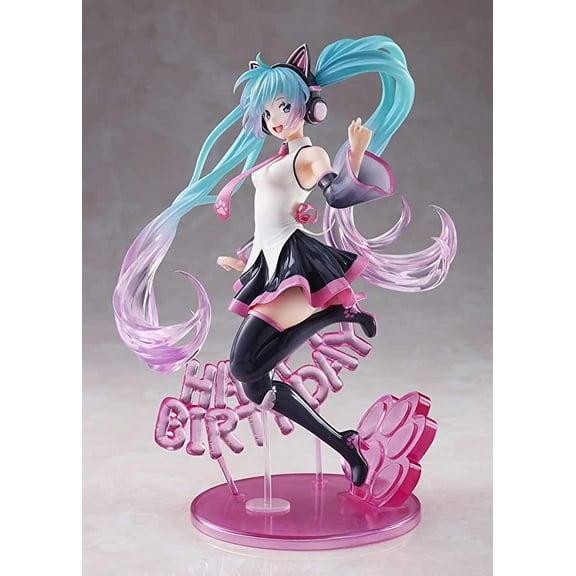 Dupurit Miku Birthday 2021 AMP Figure ~Happy Cat ver~ Prize Figure, Multiple Colors Birthday Present (T83673)