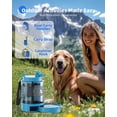 thumbnail image 4 of Botella de agua para perros Lesotc, 77 oz, portátil, cuenco de viaje, azul, 4 of 8