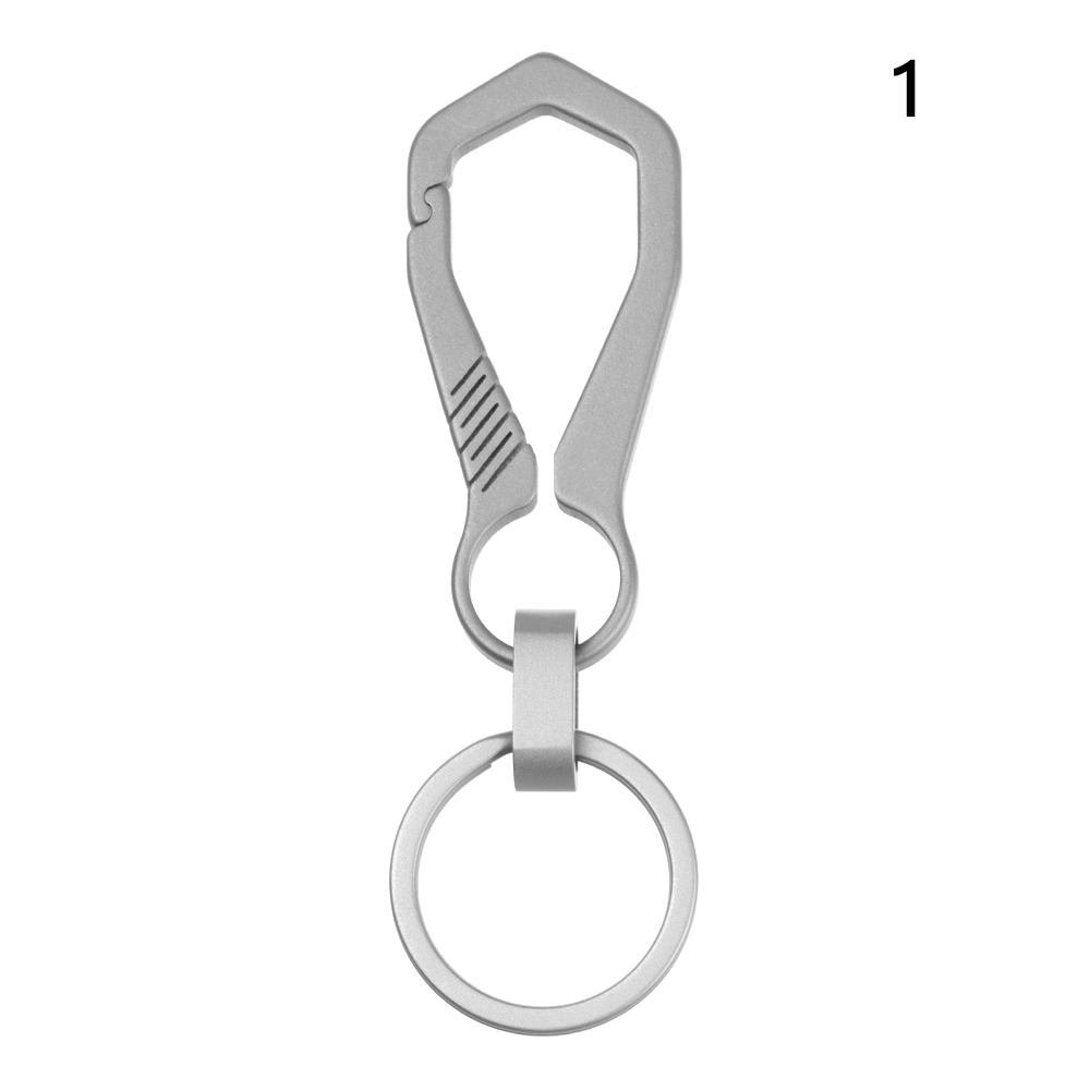 Luxury Real Titanium Lettering Ultra Lightweight EDC Key Rings Keychain