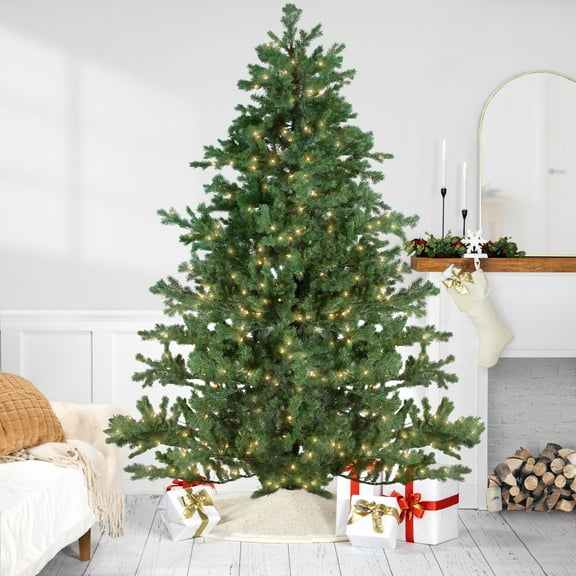 Northlight 7.5' Prelit Artificial Christmas Tree Green Mountain Pine - Clear Lights