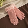 thumbnail image 4 of TERGAYEE Women Winter Warm Gloves,manipulatescreen Phone Windproof Lined Thick Gloves,Soft Lining Suede Texting Gloves for Ladies Sports Driving, 4 of 5