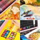 thumbnail image 4 of Art Supplies Caliart, set de arte de madera de lujo con estuche, paquete de 153 unidades, 4 of 7