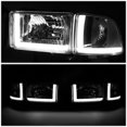thumbnail image 4 of DNA Motoring For 94-02 Dodge Ram 1500 2500 3500 LED DRL Chrome Clear 4pcs Corner Headlight Lamps, 4 of 5