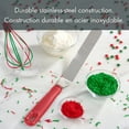 thumbnail image 4 of Spatule de glaçage en acier inoxidable Holiday Time, Rouge, 4 of 9