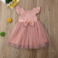 thumbnail image 3 of Douhoow 2-6Y Girl Dress Summer Flower Dress Birthday Dress Pink Lace Tulle Dress, 3 of 8