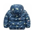 thumbnail image 3 of ATOGUTA Boys Jackets Hooded Windproof Snow Winter Coat Outwear Navy, Size 2T-8, 3 of 5