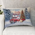 thumbnail image 2 of Santa is Coming Bichon Frise Merry Christmas Xmas Noel Truck Tree Quilt Pillowcase Bichons Dog Lovers Gifts Idea Throw Pillow Cover Bed Home Decor - 02023, 2 of 5