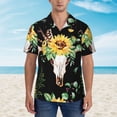 thumbnail image 4 of Easygdp Men's Hawaiian Shirts Print Lapel Short Sleeve for Beach, vacation, party, casual occasions - X-Large, 4 of 9