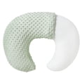 thumbnail image 1 of Almohada de lactancia para bebé QUENESS BABY con funda transpirable verde, 1 of 7