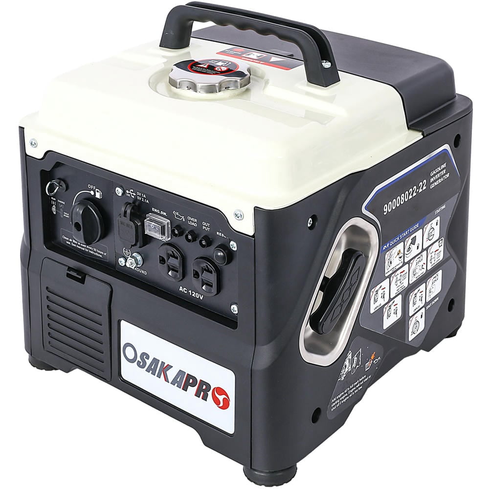 Topcobe 1200W Ultra-quiet Gas Engine, Portable Inverter Generator, Ultra Lightweight for Backup Home Use & Camping