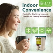 All Seasons Indoor Composter, Countertop Kitchen Compost Container - Tan