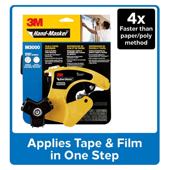 3M Hand-Masker Film and Painter's Tape Dispenser, M3000, 11.1 in. x 9.3 in. x 4.6 in.