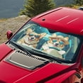 thumbnail image 5 of Xixirimido Car Windshield Sun Shade Foldable Sunshade Front Window Cover Sun Visor for Trucks SUVs Sedan Universal Car Interior Accessories, Cute Corgis, 5 of 8