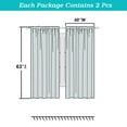 thumbnail image 3 of Patin Black Blackout Curtains 63 Inch Length 2 Panels Set, Bedroom Decor Thermal Insulated Blackout Curtains for Living Room, Rod Pocket Solid Window Drapes for Dining Room, Each Panel 40" W x 63" L, 3 of 9