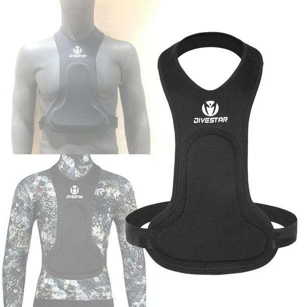 Arnés de carga para el pecho ajustable profesional, chaleco de buceo, protección de esnórquel de 8 mm, traje de neopreno para pescadores de apnea, gua Macarena Almohadilla de carga para el pecho de buceo