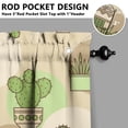 thumbnail image 5 of Desert Plant Kitchen Curtains Set of 3, 27.5x36in Polyester Short Drapes with Succulent and Cactus Print, Ideal for Kitchen, RV, or Seasonal Home Decor, 5 of 6
