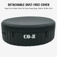 thumbnail image 3 of CO-Z 7' Inflatable Hot Tub Portable 4-6 Person Round Spa Tub for Patio Backyard Black, 3 of 9
