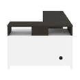 thumbnail image 5 of Bestar 115860-003217 56-57 in. Equinox L-Shaped Desk, Deep Gray & White, 5 of 8