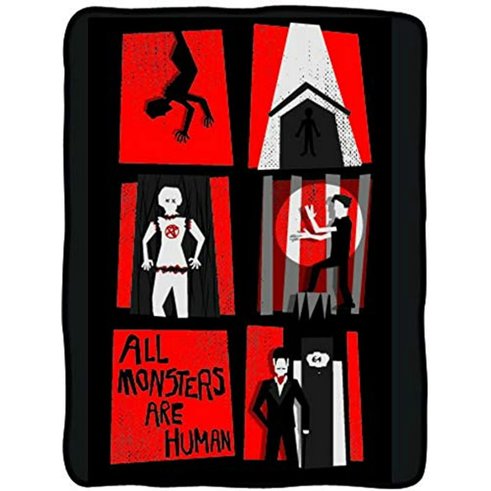 Blanket American Horror Story All Monsters are Human New cfbahsalmvec Blanket American Horror Story All Monsters are Human New cfbahsalmvec
