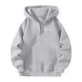 thumbnail image 3 of Womens Hoodies Seamless Quarter Zip Hoodie Fit Women's Casual Zip Up Hoodie With Bow Print Pullover Sweatshirt For Daily Wear Spring Fall Winter Basic Outerwear, 3 of 3