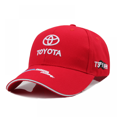 thumbnail image 1 of Toyota Team Cap Outdoor Sports Baseball Cap Racing Cap Adjustable Cotton Peaked Cap Red, 1 of 5