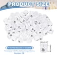 thumbnail image 2 of Uxcell Clothes Hanger Markers, Tags Fit Rod Garment Size Hanger Clips Color Coding Label for Clothing Hangers White Number 38, 2 of 6