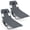 Gray, variant on Gymax 2PCS Tanning ChairFolding Beach Lounge Chair w/5-Position Adjustable Backrest Mint Green