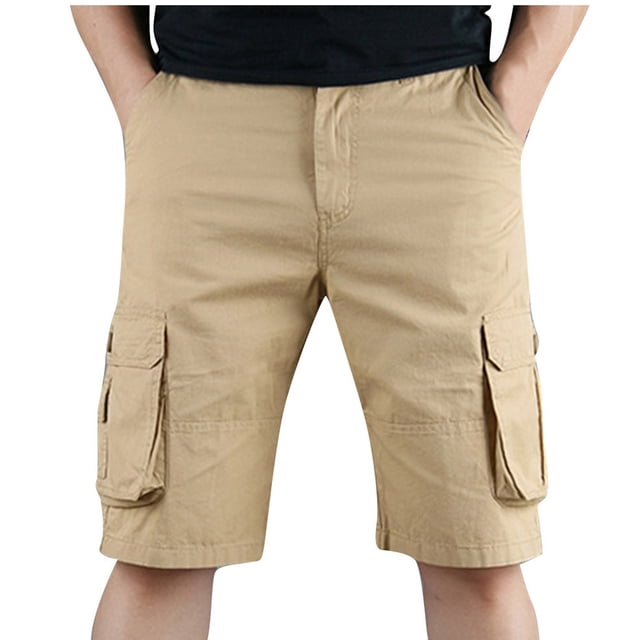 Mens Cargo Shorts Tamaño S Multi-Bolsillo Relajado Ajuste, Deportes Y Ocio Pantalones de Senderismo Hombres