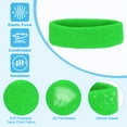 thumbnail image 3 of Uxcell Sweatband Headbands, Terry Cloth Sweat Band for Women Men Sports Basketball Tennis Athletic, Light Green 4 Pcs, 3 of 6