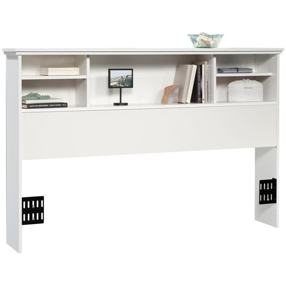 Pemberly Row Transitional Engineered Wood Full-Queen Headboard in White