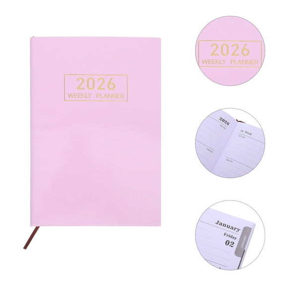 Tineasur 2026 Planner Journal Organizer for School and Work Portable A5 Size